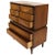 Diamond Front Walnut Mid-Century Modern Double High Chest Dresser For Sale - Image 13 of 13