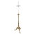 Mid 20th Century Stiffel Hollywood Regency Brass Two Light Candlestick Tripod Floor Lamp For Sale