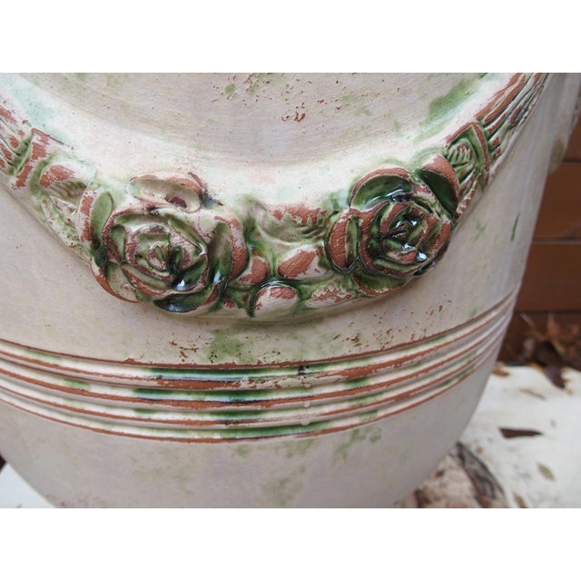 Pair of Distressed Handmade French Anduze Pots in Traditional Finish For Sale - Image 16 of 16
