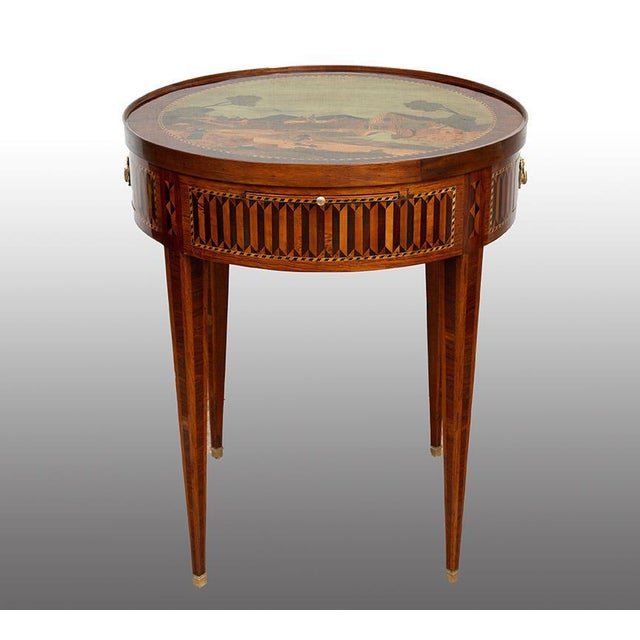 Antique Napoleon III Coffee Table in Fine Exotic Woods with Gilt Bronze Inlays, France, 19th Century For Sale - Image 6 of 6