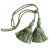 English Contemporary Mint Green Double Tassel Tieback- a Pair For Sale - Image 3 of 5