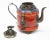 Vintage Chinese Carnelian and Enamel With Bronze Filigree Teapot For Sale - Image 11 of 13