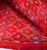 Red Raw Silk Ikat Fabric Hand Spun Woven 7 Yards X 46 Inch Multicolor Green Blue Yellow For Sale - Image 4 of 6