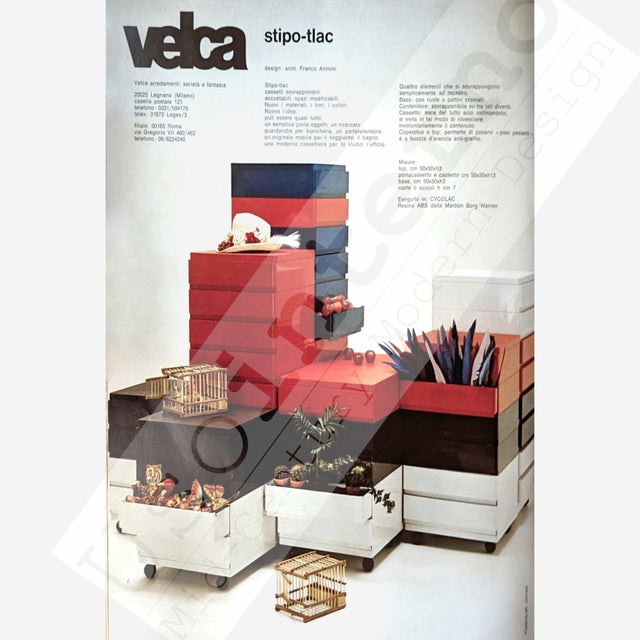 Stipo-Tlac Chest of Drawers in ABS by Franco Anni for Velca, 1960s For Sale - Image 12 of 14