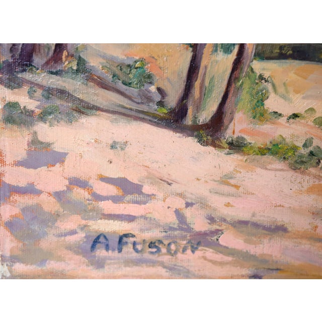 1950s Vintage California Forest and Stream Painting For Sale - Image 4 of 4