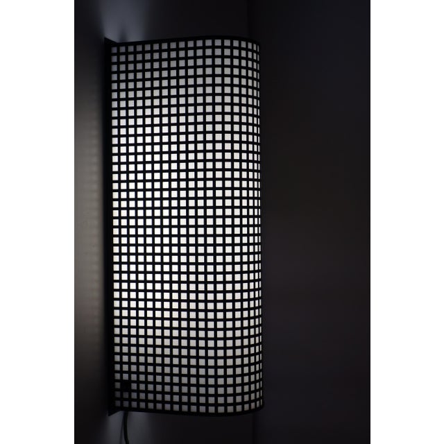 Vintage Italian Black White Wall Lamps, 1980, Set of 2 For Sale - Image 9 of 10