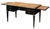Black French Louis XVI Ebonized Writing Table or Desk With Embossed Leather Top For Sale - Image 8 of 13