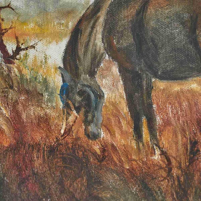 Rustic Giovanni Lovetti, Landscape, Oil Painting For Sale - Image 3 of 5