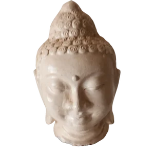 Porcelain Buddha Head Statue