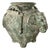 Vintage Asian Pottery Elephant Vase / Pot / Vessel in a Matte Green Glaze For Sale