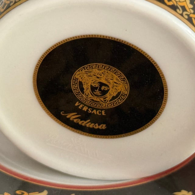 Medusa Espresso Cup and Saucer by Versace for Rosenthal, 1994, Set of 2 For Sale - Image 9 of 11