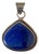 Handcrafted 925 Sterling Silver Teardrop Pendant Featuring a Deep Blue Lapis Lazuli For Sale