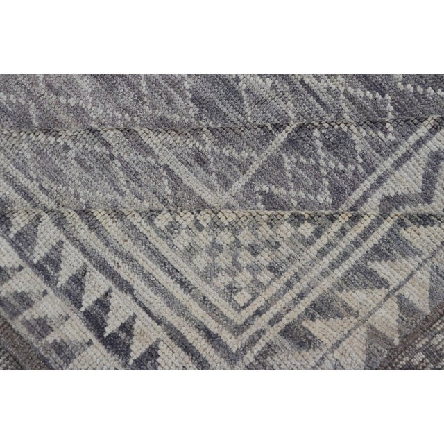 Modern Piled Rug With All-Over Design by Keivan Woven Arts in Gray and Cream 10'1 X 12'0 For Sale - Image 11 of 12