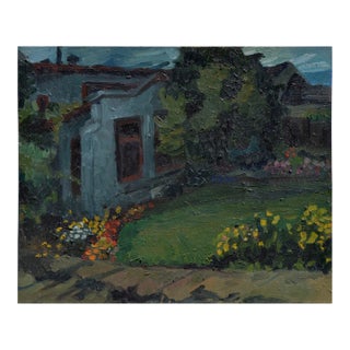 Nocturnal Garden Landscape -- West Side Cottage by Kristy Simmons For Sale