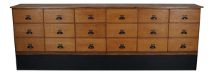 Large Vintage Dutch Oak Shop Cabinet, 1950s