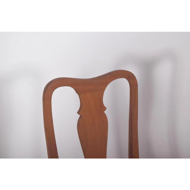 1940s Portuguese Queen Anne Style Dining Chairs, 1940s, Set of 6 For Sale - Image 5 of 9