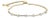 14K Gold Plated Sterling Silver 1/3 Cttw Diamond Slider Link Bolo Bracelet For Sale