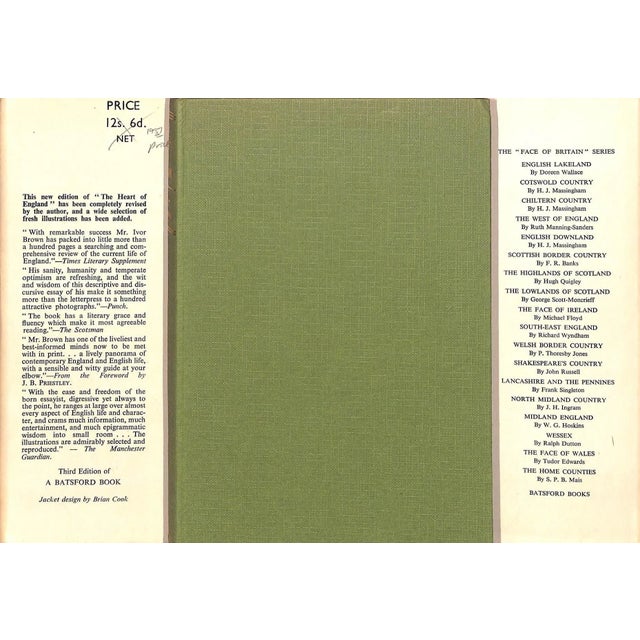 BROWN, Ivor [120] pp. B.T. Batsford Ltd 1951 Third Edition 9" x 6" Wrapper design by Brian Cook A book about England and...