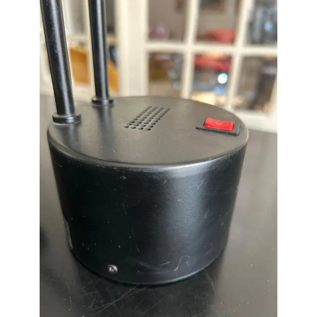 Black Italian Table Lamp from Stilplast, 1980s For Sale - Image 8 of 11