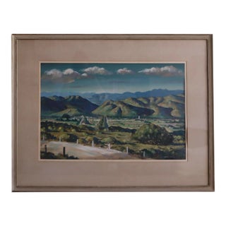 1940s Forrest Hibbits California Landscape Painting For Sale