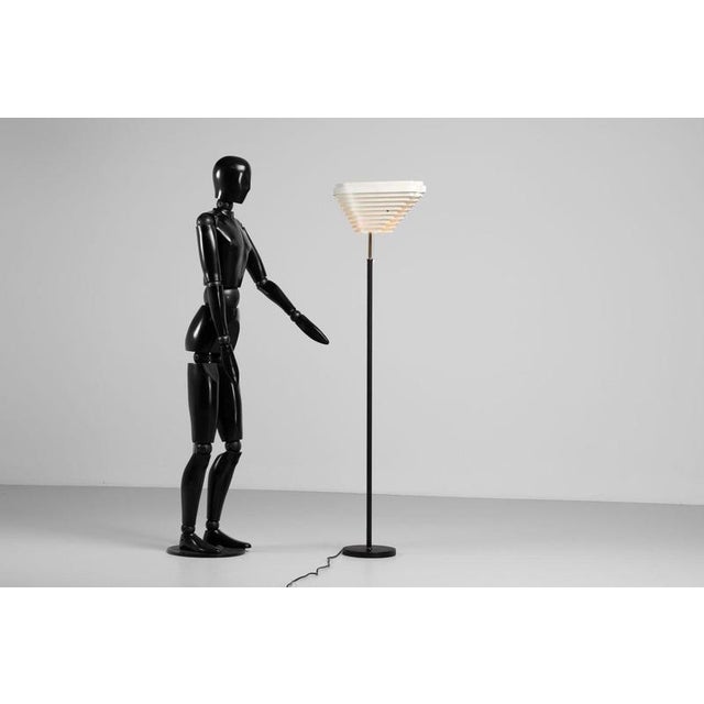 A805 Floor Lamp attributed to Alvar Aalto for Valaisinpaja Oy, Finland, 1970s For Sale - Image 3 of 18