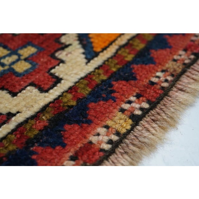 1910s Antique Kazak Rug 3'10'' x 9'5'' For Sale - Image 5 of 8