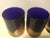 1980’s Randy Strong Signed Handblown Cobalt Blue With Gold Leaf Rocks Glasses- Set of 4 For Sale - Image 9 of 11