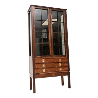 Vintage Scandinavian Display Cabinet by Torbjorn Afdal for Bruksbo, 1960s For Sale