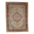 Antique Persian Mohtasham Kashan Carpet, Traditional, Soft, Ivory, Blue, Green For Sale