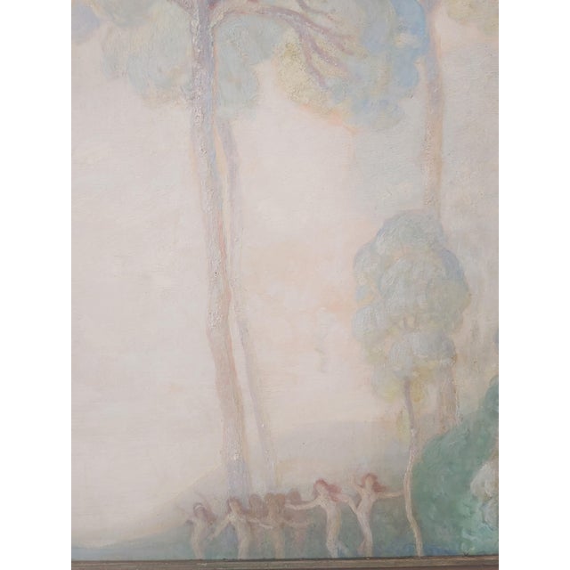Figurative Early 20th Century Signed Tonalist Landscape Oil Painting, Framed For Sale - Image 3 of 7
