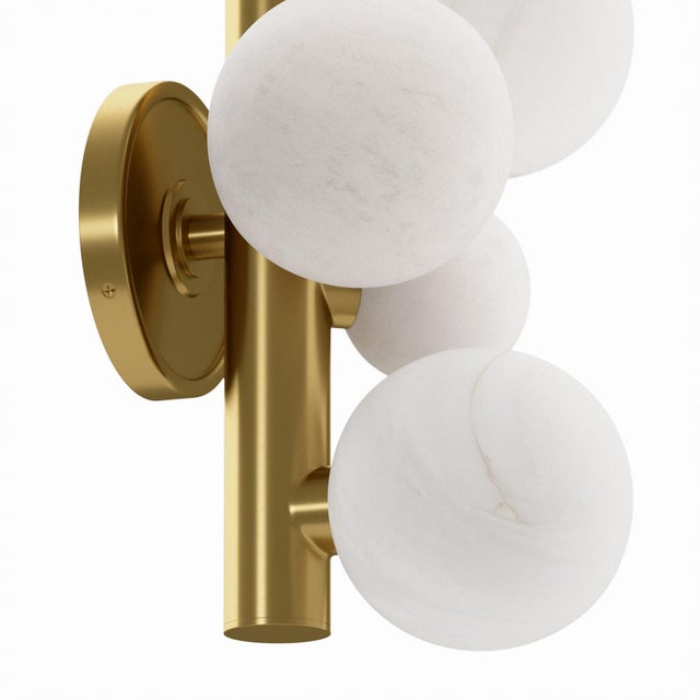Regina Andrew Sofia Sconce, Natural Brass For Sale In Detroit - Image 6 of 9
