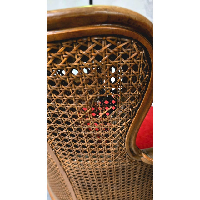 Wood Louis XV Style Armchairs in Wood and Rattan, 1890s, Set of 2 For Sale - Image 7 of 16