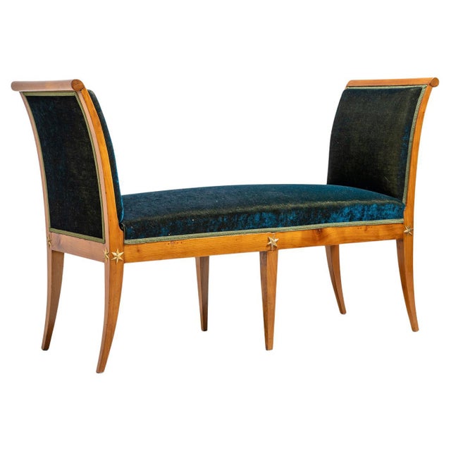 Wood Neoclassical Bench, Italy, 1st Half 19th Century For Sale - Image 7 of 18