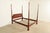 1980s Baker Furniture Georgian Carved Mahogany Queen Size Poster Bed For Sale - Image 5 of 12