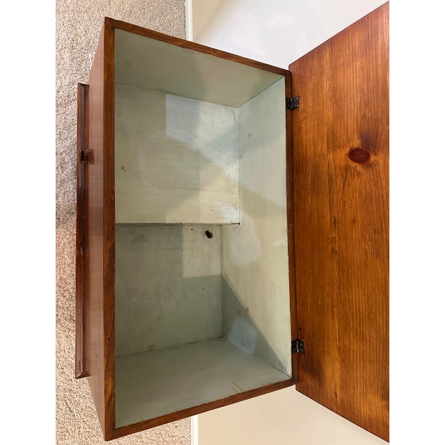 Brown Antique Pine Lift-Top Dry Sink For Sale - Image 8 of 9