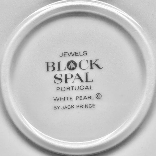 White Vintage Block Spal "White Pearl" Casserole Dish Jack Prince Modernist Serving Bowl, Jewels Collection For Sale - Image 8 of 8