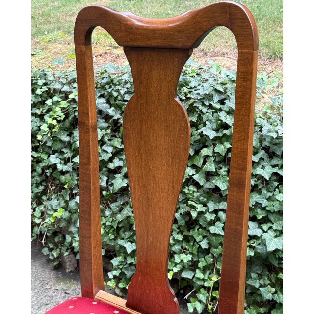 Late 20th Century Ethan Allen Queen Anne “Classic Manor” Dining Chairs - Set of 8 For Sale - Image 4 of 12