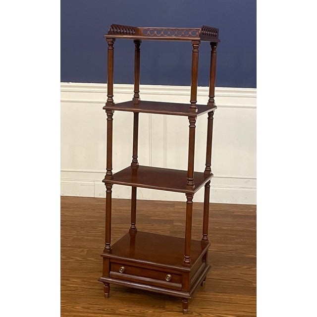 Traditional Etagere/Display Shelf by Leighton Hall - Showroom Sample For Sale - Image 9 of 11