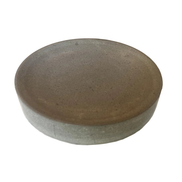 2010s Artesian Concrete Bowl/Plate For Sale - Image 5 of 5