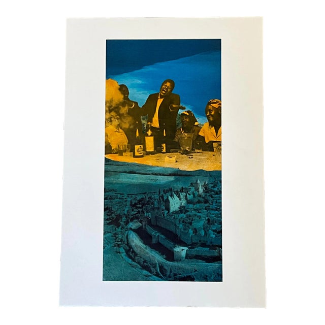 Late 20th Century Vintage Boho Original Surrealist Collage For Sale