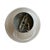 Metal 1930s Large Pagoda Shape and Stamped Holophane Shade on Old Nickel Plated Flushmount Holder For Sale - Image 7 of 7