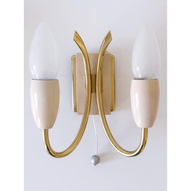 Mid-Century Modern German Sputnik Wall Lights from Kaiser-Leuchten, 1950s, Set of 2 For Sale - Image 6 of 18