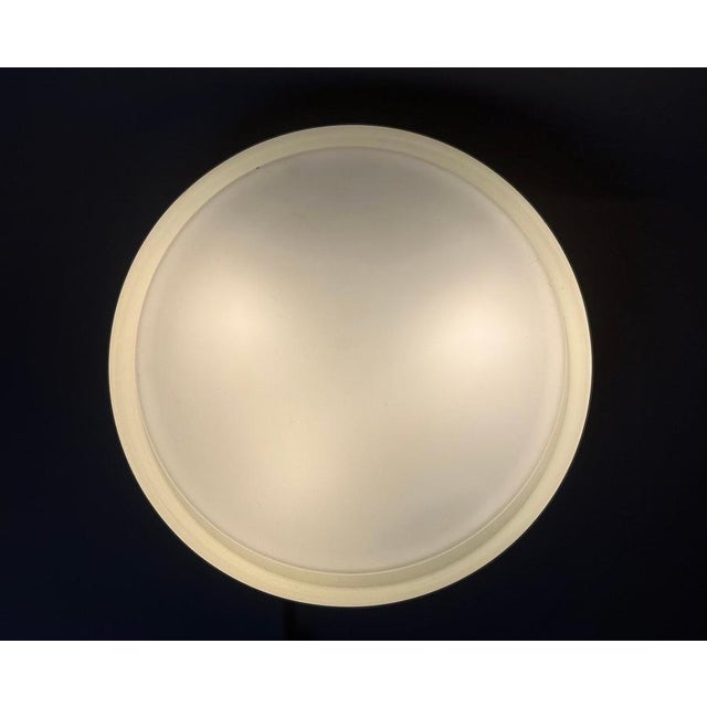 Mid-Century Opal Glass Flush Mount Lamp with Glass by Glashütte Limburg, 1960s For Sale - Image 11 of 13