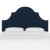 Transitional Halsted Headboard in Ink Classic Velvet, Full For Sale - Image 3 of 5