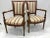 Wood Vintage French Directoire Fauteuil Armchairs - a Pair For Sale - Image 7 of 13