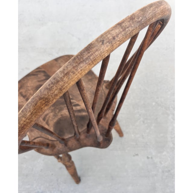 Vintage Habersham Braced Bow-Back Windsor Dining Chairs - Set of 5 For Sale - Image 9 of 13