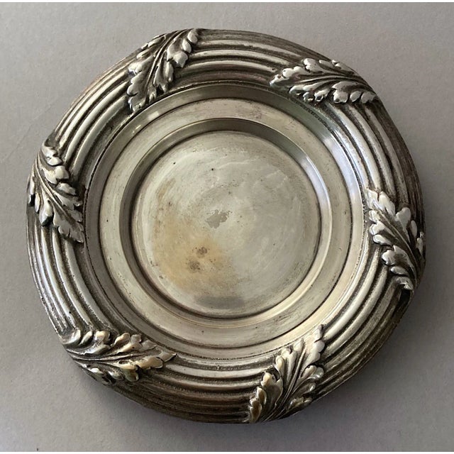 Early 20th Century Silver-Plated French Antique Bronze or Brass Wine or Champagne Bottle Holder for the Table For Sale - Image 5 of 5