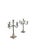 Large Empire Silverplated Brass Five-Arm Candelabras, 1940s, Set of 2 For Sale - Image 14 of 14