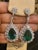 GIA Certified 14Ct Pear/Drop Zambian Emerald 7 Ct Diamond Earrings 18 Kt Gold For Sale - Image 10 of 18