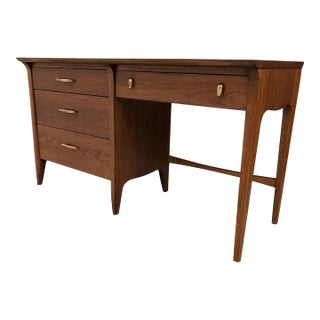 1950s Mid Century Modern Refinished Drexel Profile Desk For Sale